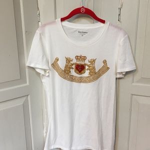 Juicy Couture White Tee w/ Sparkle